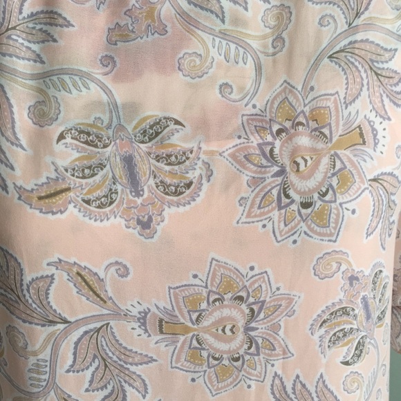 LOFT Pink Sheer Tunic Dress - Picture 2 of 7